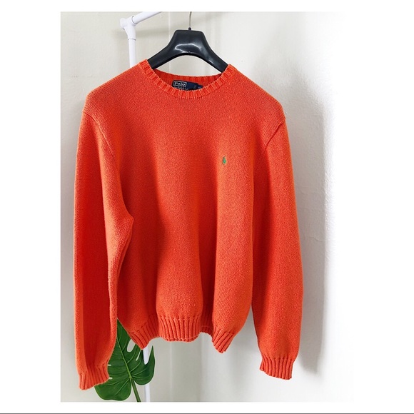 vintage orange sweater
